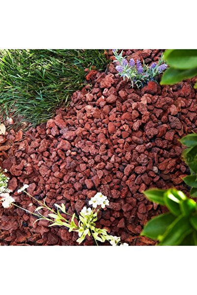 Asenya Dekoratif Pomza Taşı 8 Kg 15-25 Mm Kırmızı Pomza Tarım Pomzası Bahçe S...