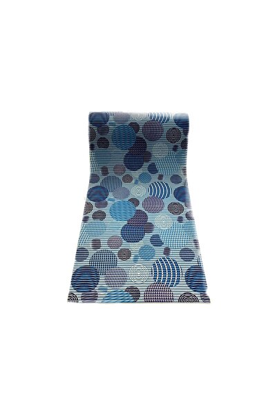 bademlerhali Aqua Mat Banyo Kaydırmaz Yolluk 65cm Eninde Mavi Puantiyeli