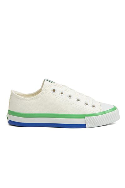 Benetton ® |   Bn-30725 - 3374 Alb Verde - Pantofi sport dama
