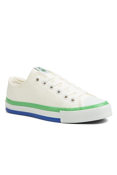 Benetton ® |   Bn-30725 - 3374 Alb Verde - Pantofi sport dama