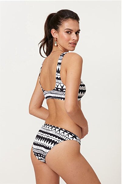 Pierre Cardin Kadın Siyah Düğüm Detaylı Askılı Bikini Takımı