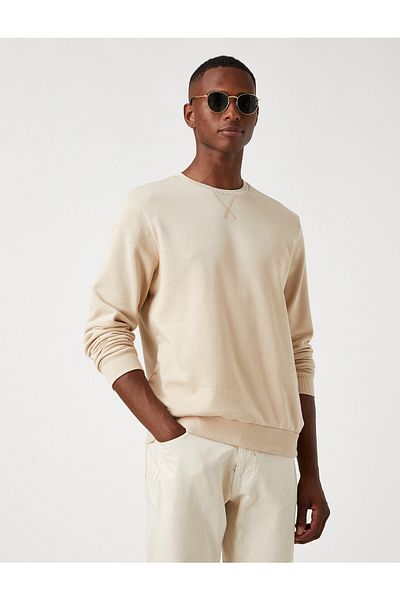 Koton Crew Neck Sweatshirt - Basic Model