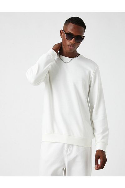 Koton Crew Neck Sweatshirt - Basic Model