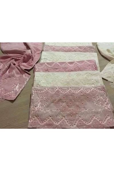 Neva Set of 12 Pearl Detailed Needle Embroidered Towels