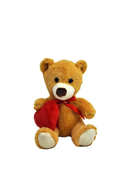 Selay Sevimli Kalpli Ayıcık 15 Cm Kahve Oyuncak Ayı Hediyelik