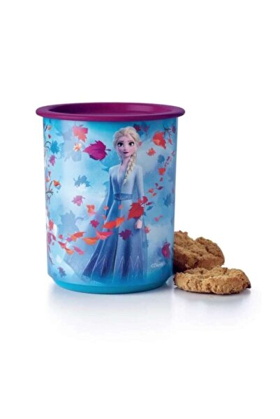 Tupperware Frozen Themed Elsa Anna Snow - 1.25Lt One Finger Storage Container