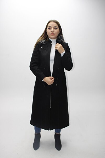 KMK Dámský razítkový kožich s kapucí