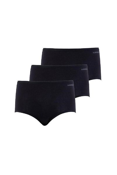 Blackspade Women's 95% Cotton 3-Piece Economical Pack High Waist Panties