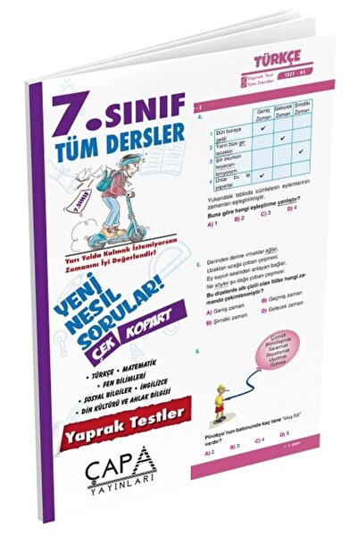 ÇAPA YAYINLARI Çapa 7. Sınıf Tüm Dersler Yaprak Test