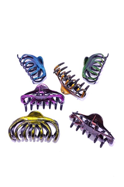 platin hediyelik Cataramă pentru femei, colorată, 6 bucăți, de dimensiuni mari