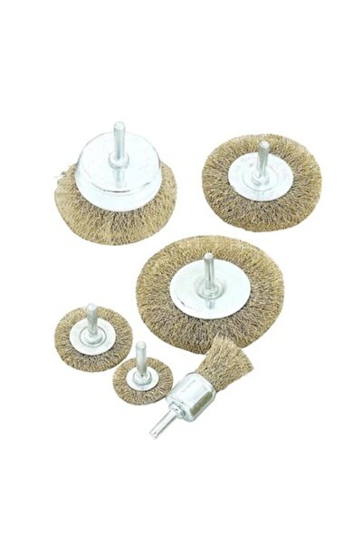 GFB Bay-Tec 6 Pieces Steel Wire Brush Set MK1260 Drill Wire Brush 6 Pieces