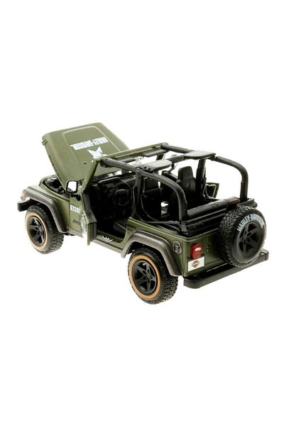 Maisto Green Jeep Wrangler Rubicon Model Car Toy