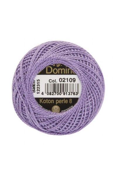 Anchor Λιλά Παλτό Domino Koton Perle Κέντημα Σχοινί Νο:8