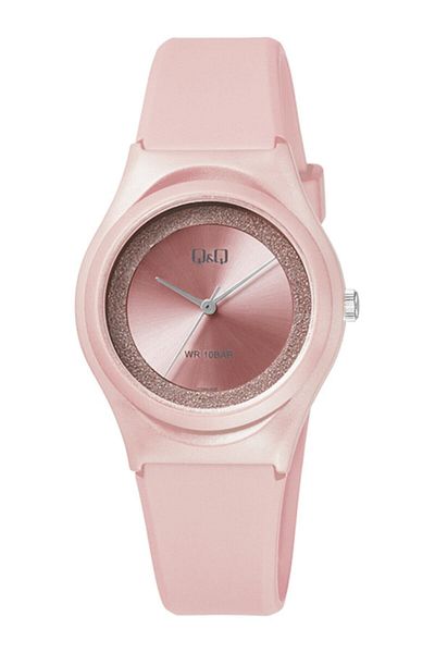Q&Q Vq86j028y Waterproof Women's Wristwatch with Silicone Cord