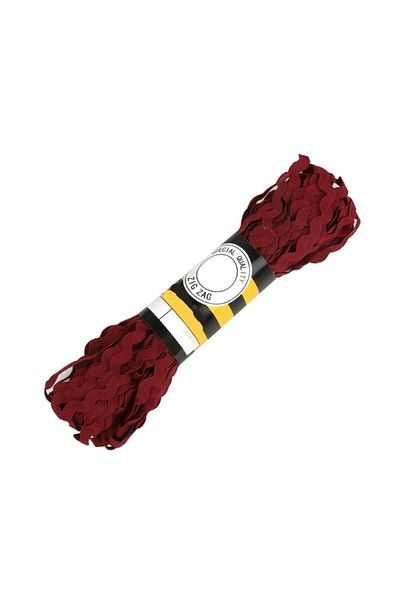 Hobigram Burgundy Water Stone Zigzag 50 Meters – Διακοσμητική Κορδέλα, Κομψό Σχέδιο, Γυναικείο Αξεσουάρ – Διακοσμητική Κορδέλα