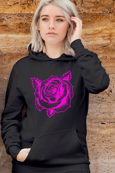 Obey black rose hoodie shop