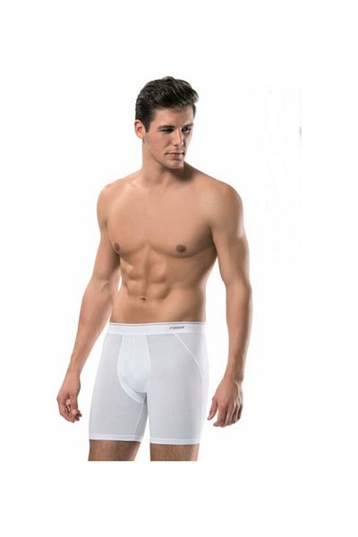 Erdem 1470 White 2-Pece Luxury Lyc Long Boxers