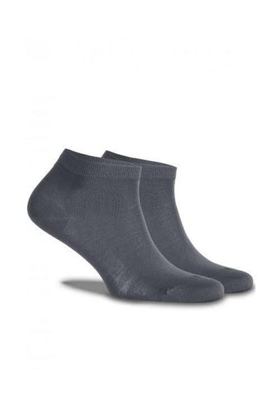 Dündar 12 Pieces Anthracite Men's Bamboo Seamless Booties