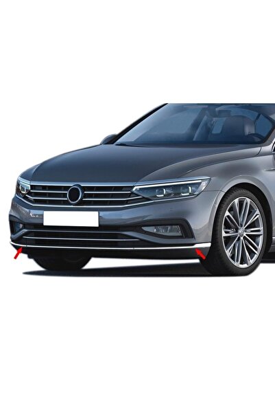 Niken Volkswagen Passat B8.5 Ön Tampon Alt Çıtası Kromu 3 Parça 2019+