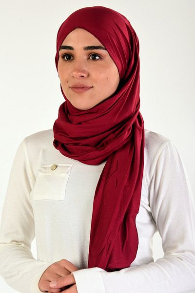 EKON Red Combed Shawl