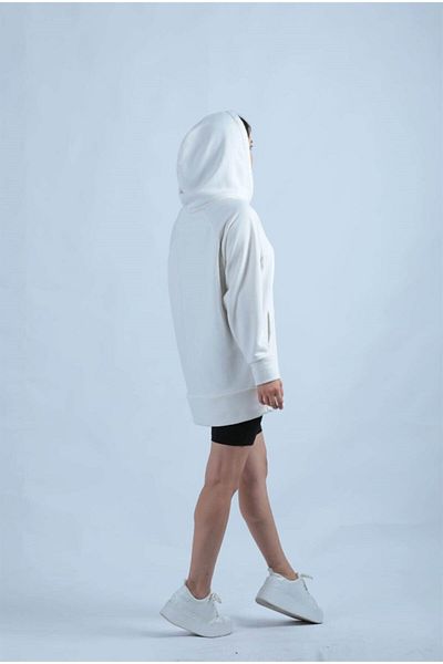 giyimmasalı 3 Thread Fabric Oversize Sweat - White