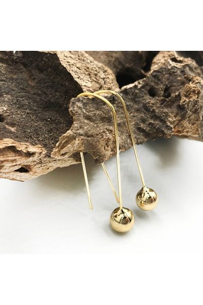 Artikel Gold Ball Dangle Earrings