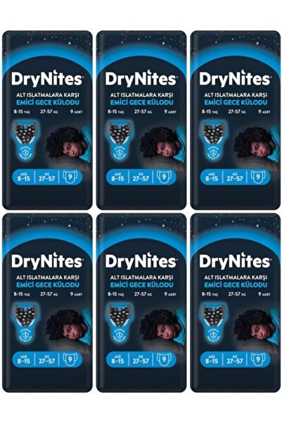 Huggies Drynites Erkek Emici Gece Külodu 8-13 Yaş 54 Adet