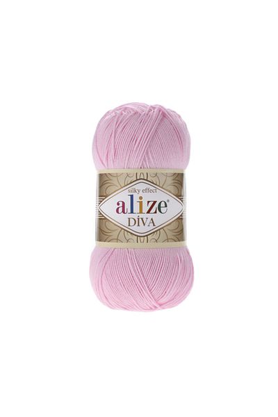 Alize Diva 291 - 5 Τεμάχια Ροζ Πλεκτό Σχοινί