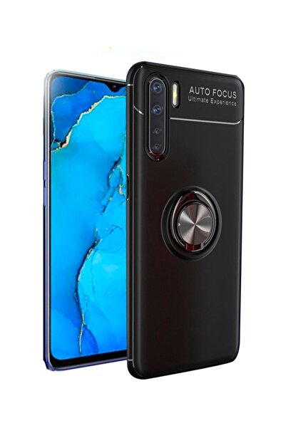 Microcase Oppo Reno 3 (4g) Focus Serisi Yüzük Standlı Silikon Kılıf