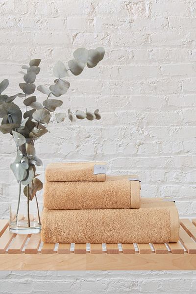Upline Mauro Honey Color 3-Piece Towel Set (30X30+50X90+70X130)