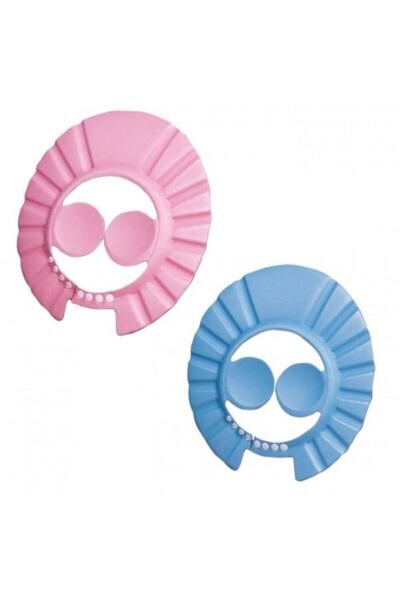 çu çokuygunuz Kulaklıklı Düğmeli Ayarlanabilir Bebek Banyo Şapkası Asorti