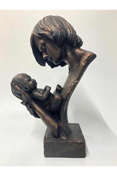 By Ari Ev Dekorasyon Anne Ve Bebek Biblo Heykel Büst