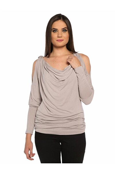 Bulalgiy Kadın Gri Tişört - Bga050220