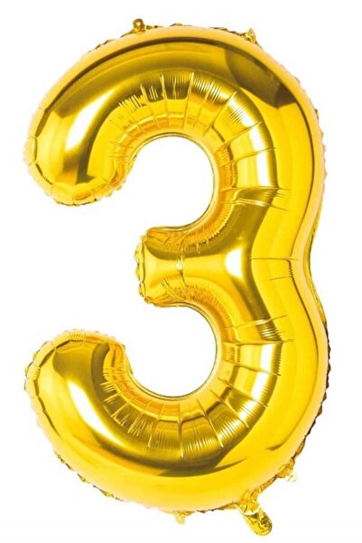 Partifabrik بالون فويل رقم 80 سم - ذهبي