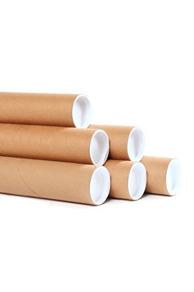 WoW Office Plastik Kapaklı Karton Silindir Postüp 73x5 Cm - 10 Adet