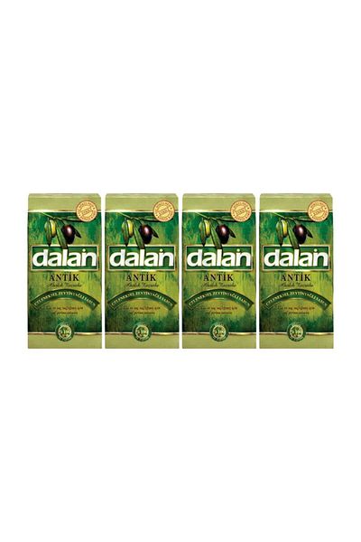 Dalan Antique Olive Oil Traditional Green Mold Soap 180 gr X 4 pcs