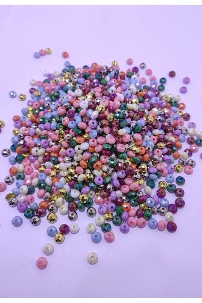 platin hediyelik 100 جرام خرز كريستالي بلاستيكي مختلط الألوان خرز مادة المجوهرات 6 مم
