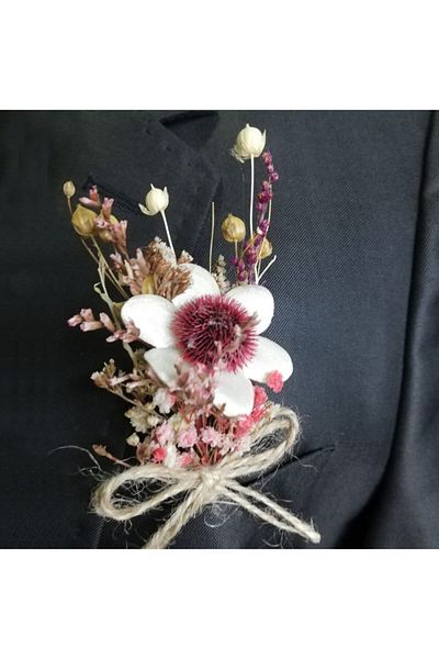 Lora Davet Πολύχρωμο Boutonniere για τον γαμπρό και τους φίλους του