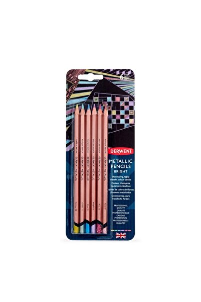 Derwent : Metallic : Kuruboya Kalem Seti : 6 Renk Blister