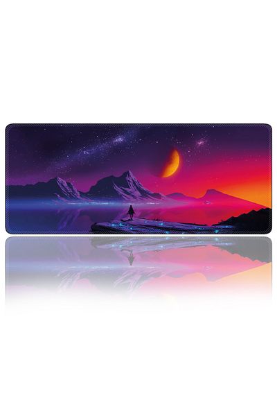 Xrades لوحة ماوس ألعاب مقاس 70 × 30 سم مقاس Xl من Purple Space