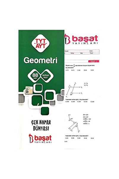 Başat Yayınları Yks Tyt Ayt Geometri 88 Yaprak Test