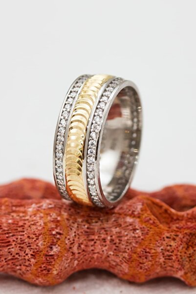 Silver Self Gümüş Alyans Sıralı Dairecik