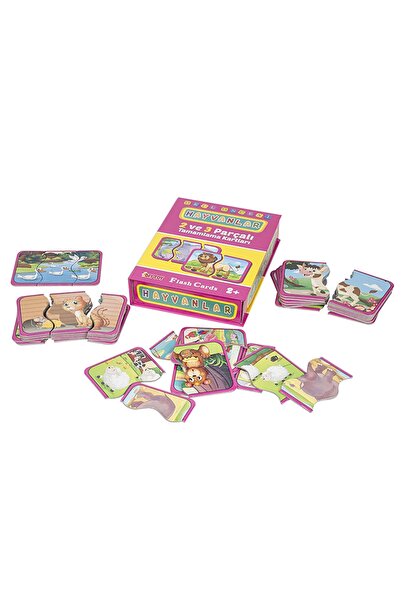 Diytoy Hayvanları Tamamlama Kartları Bebek Yapboz