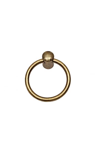 EYM Ring Pendulum Furniture Handle Button Single Screw Diameter: 60 Mm Antiqu...