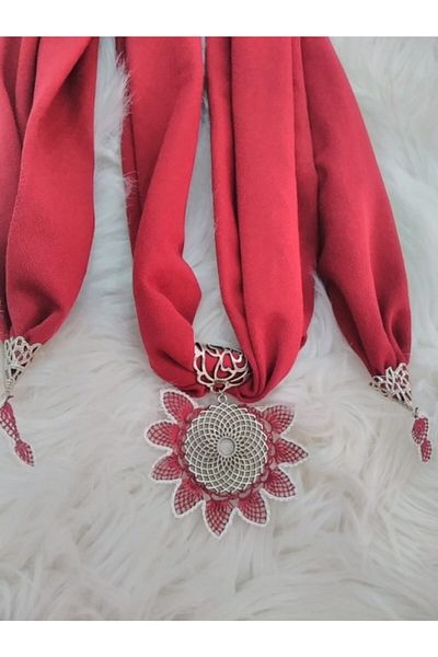 Kevser nur tuhafiye Needle Embroidered Scarf