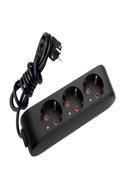 VİKO Multi-led Black 3-Plug Socket Top. Cable C. K. 2mt