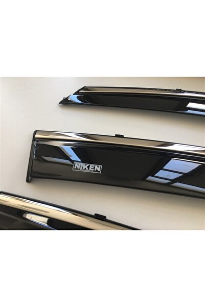 Niken Ford Focus Uyumlu  3 Kromlu Cam Rüzgarlığı Krom Rüzgarlık 2012 -2018