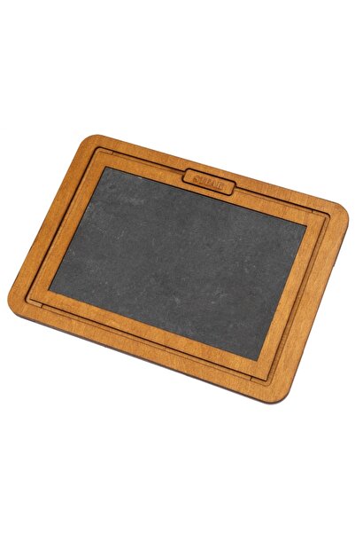 Açık Meşe Taşlı Ahşap Steak Tahtası 1 Adet Büyük Boy 29x40 cm Huş Ağacı Steak Servis Tahtası