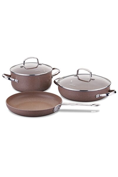 KORKMAZ A2899 Browni 5 Piece Cookware Set