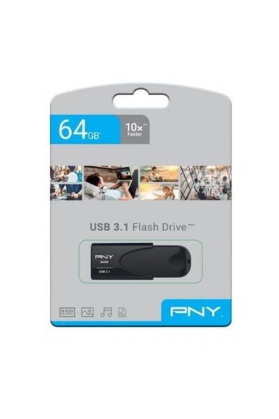 PNY Stick USB PNY Attache 4, 64GB, USB 3.1 (Negru)